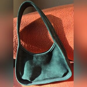 Vintage Coach Ergo Nubuck Suede Spruce Green Handbag Made in USA 4399 Hobo Purse